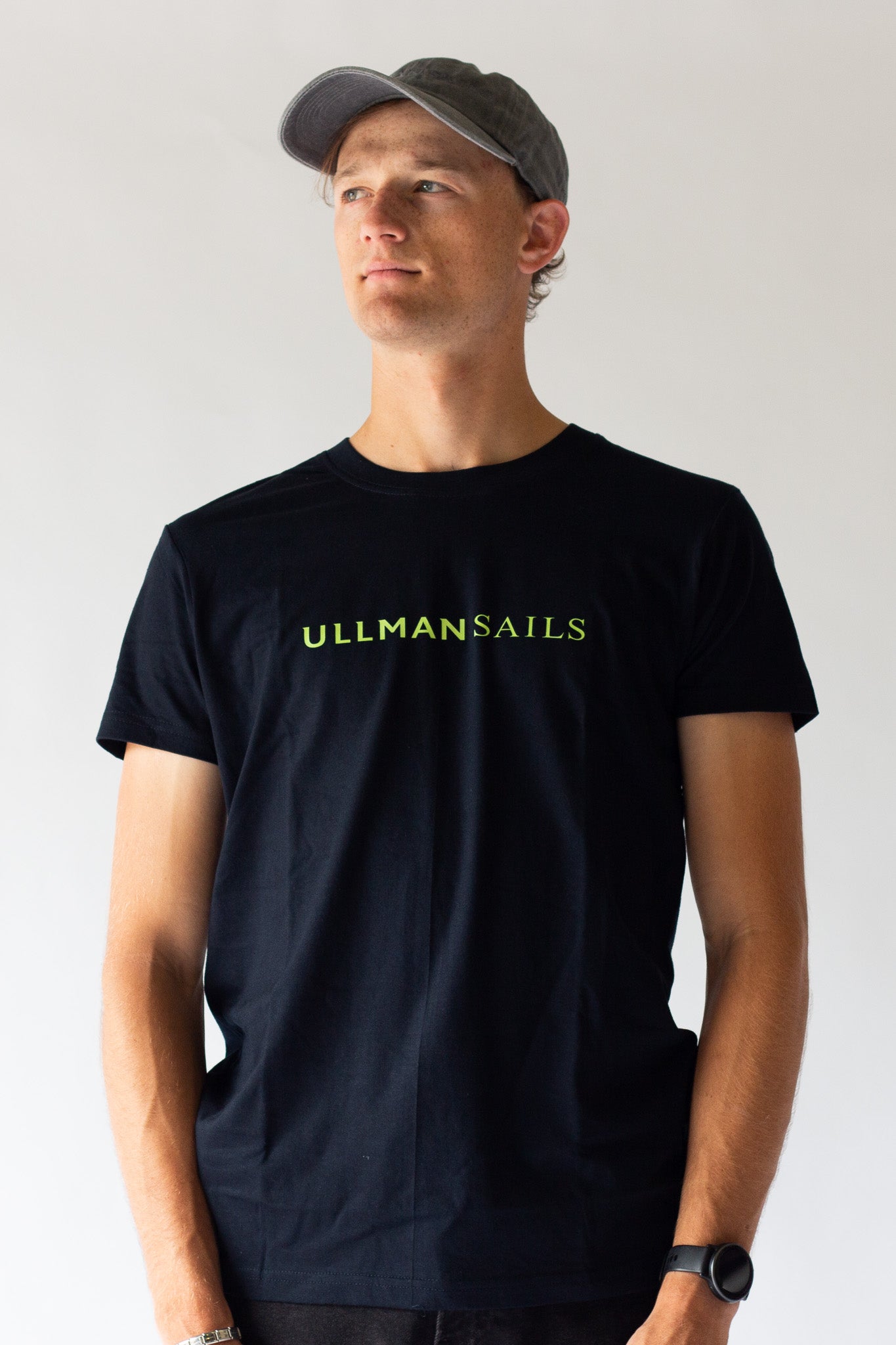 Navy Short Sleeve T-Shirt Maxi Logo - Ullman Gear