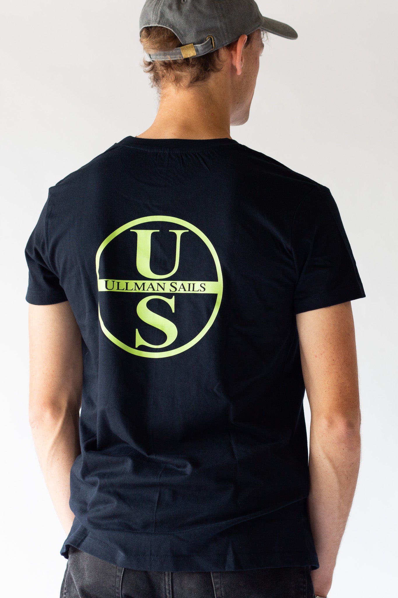 Navy Short Sleeve T-Shirt Maxi Logo - Ullman Gear