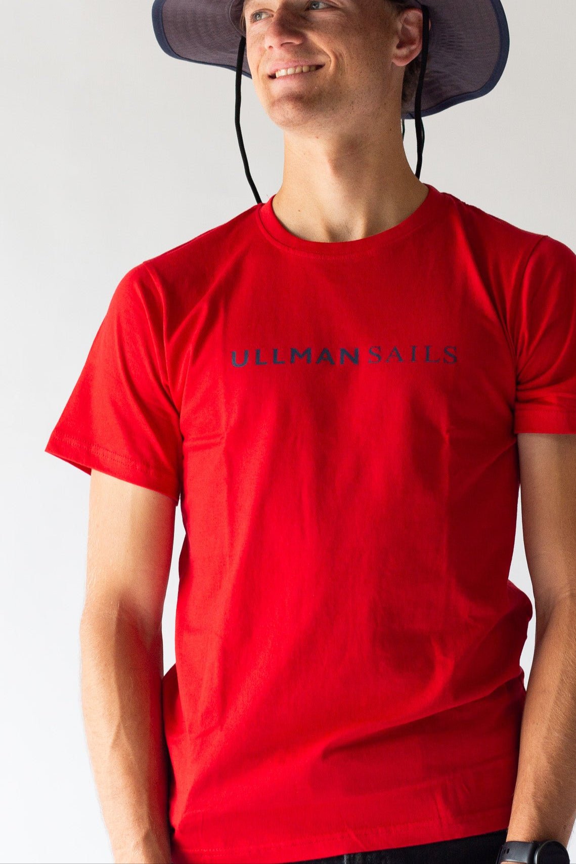 Red Short Sleeve T-Shirt Maxi Logo - Ullman Gear