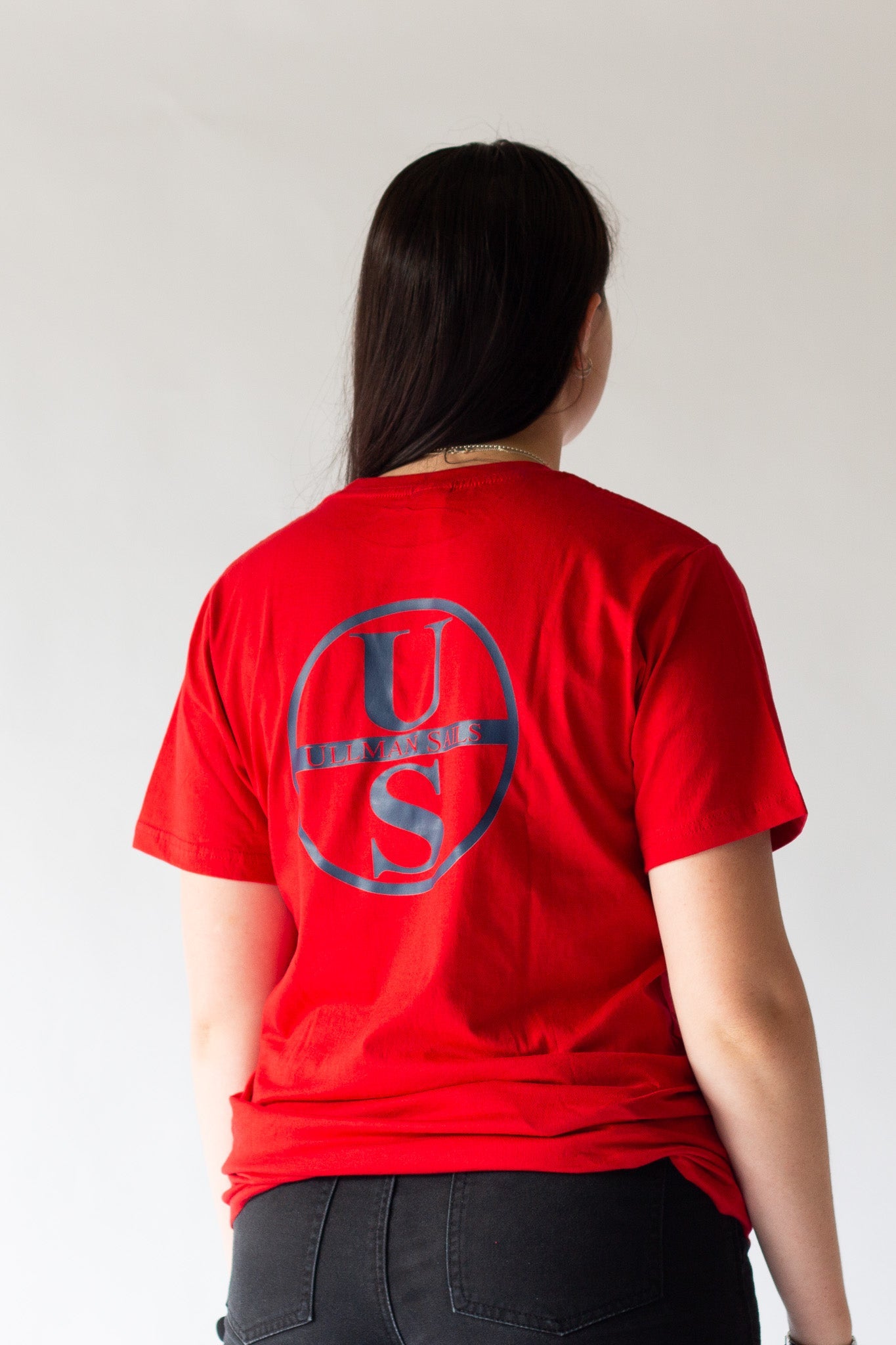 Red Short Sleeve T-Shirt Maxi Logo - Ullman Gear