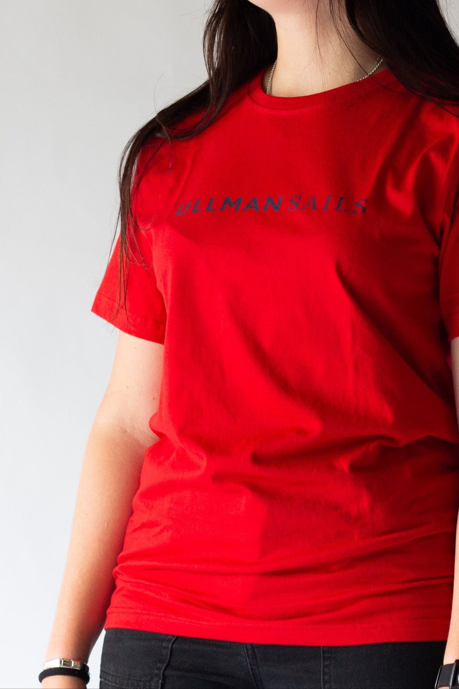 Red Short Sleeve T-Shirt Maxi Logo - Ullman Gear