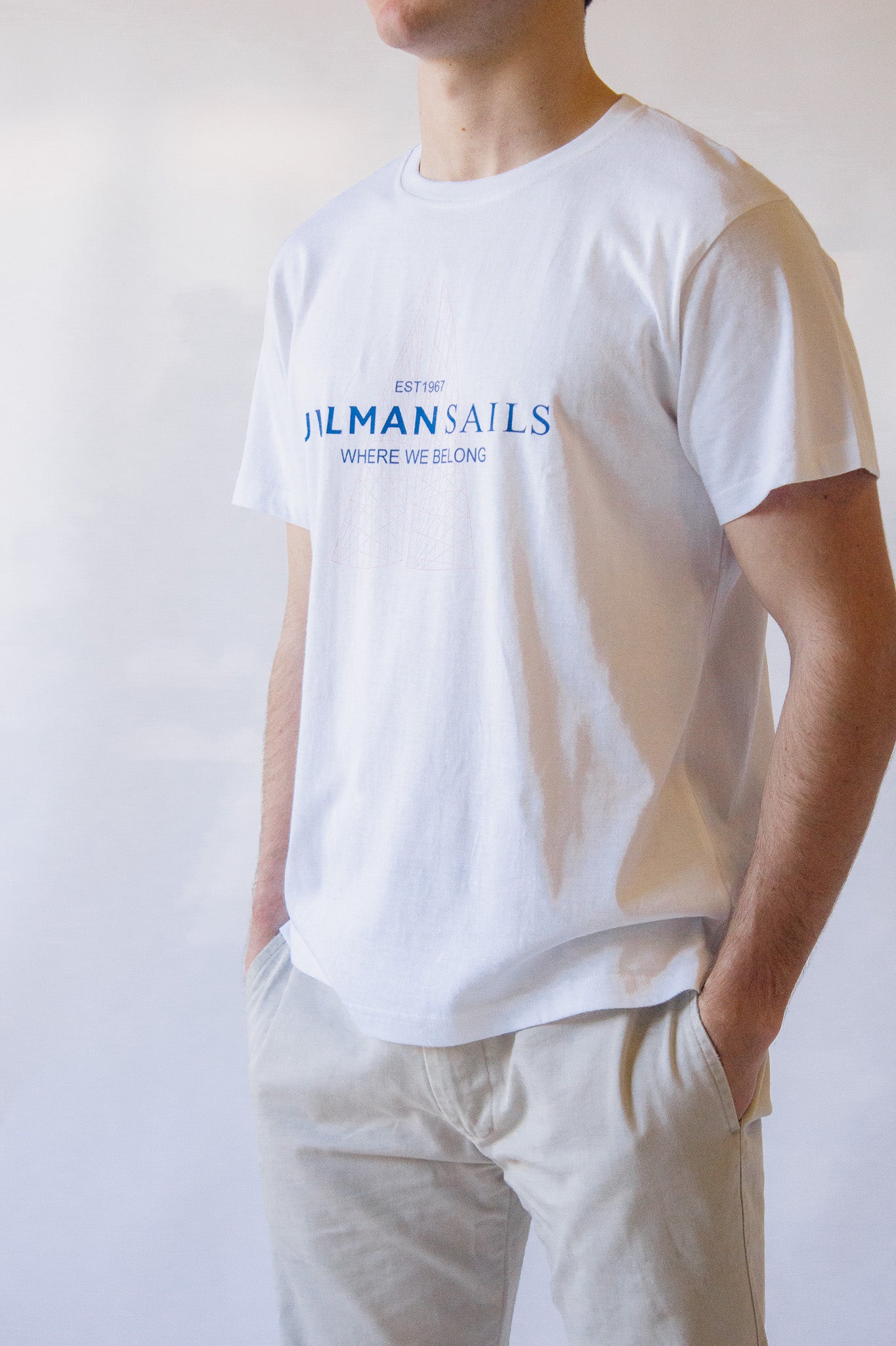 White Short Sleeve T-Shirt Maxi Logo