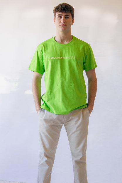 Lime Short Sleeve T - Shirt Maxi Logo - Ullman Gear